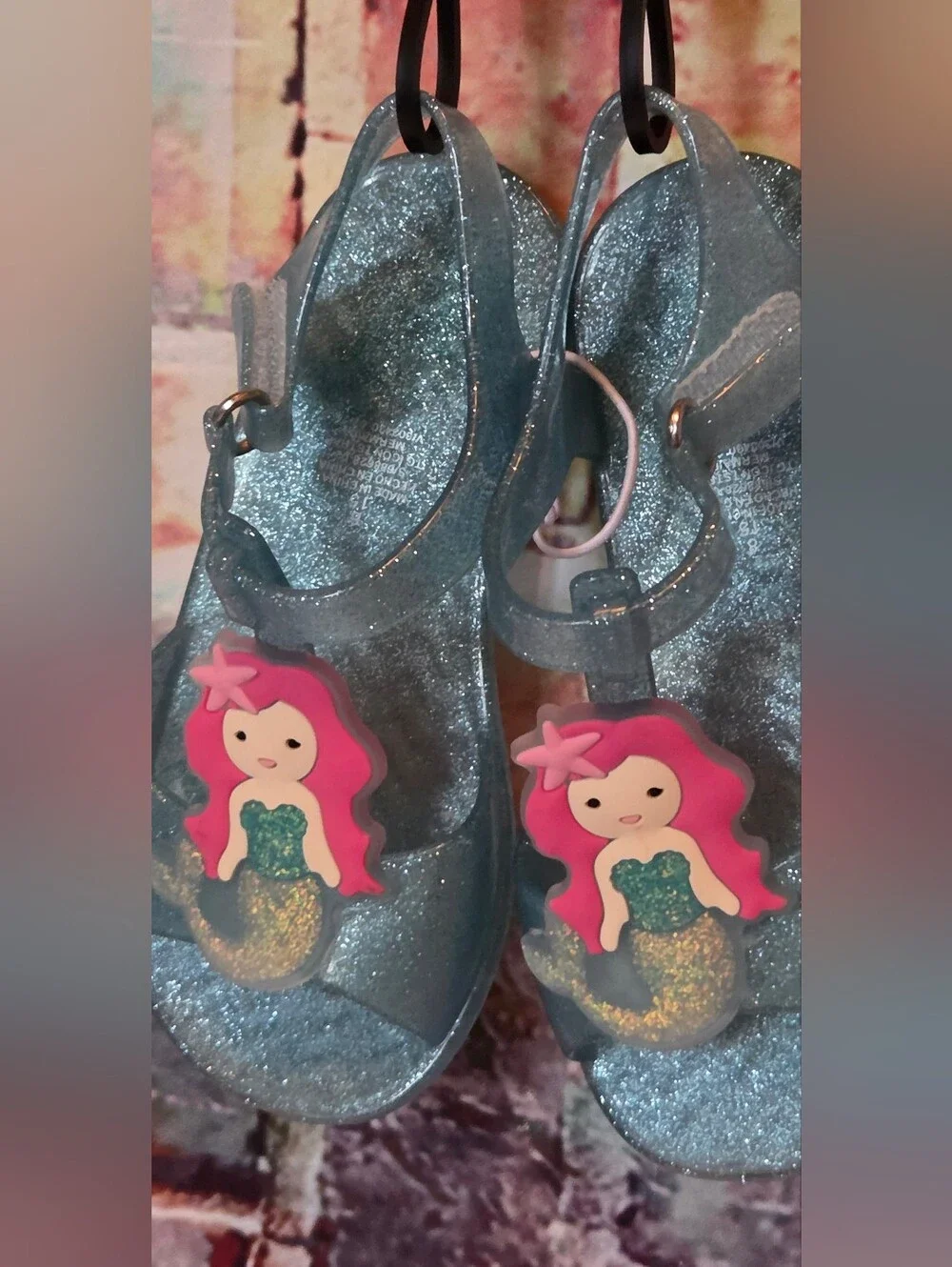 Sparkle Mermaid Jelly Sandals NWT